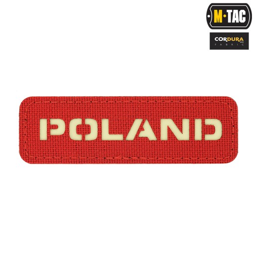 PATCH POLAND LASER suchý zips M-Tac 25x80 RED FLUO