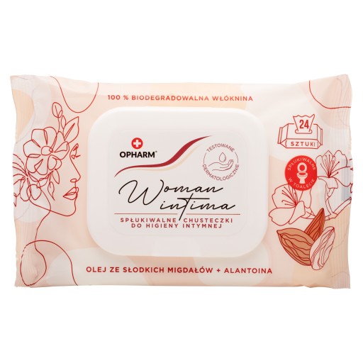 Women Intima Mandľové intímne hygienické obrúsky 24 ks.