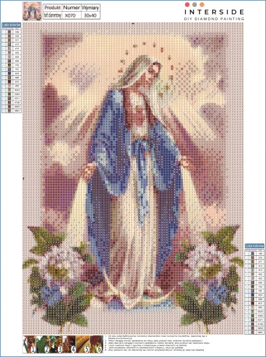 Ručná výšivka Mosaic diamond puzzle