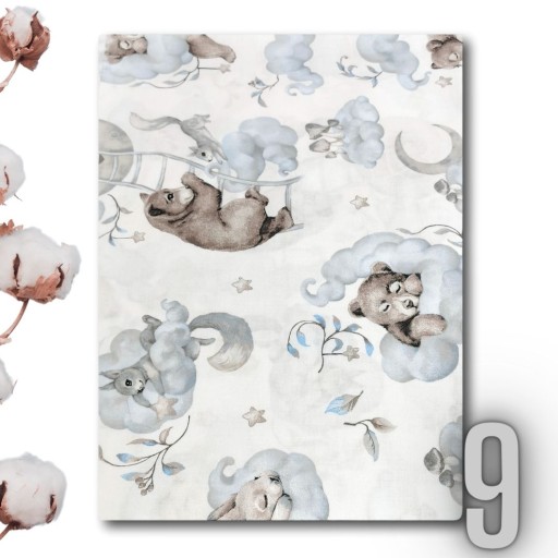 Posteľná plachta 120x60 bavlna s gumičkou Patterns Boy