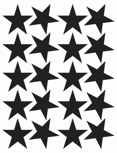 STARS Nálepky Hviezdy 6cm 20ks _COLORS