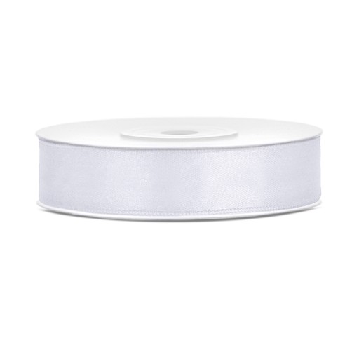 STUHA saténová stuha 1,2cm 25m biela