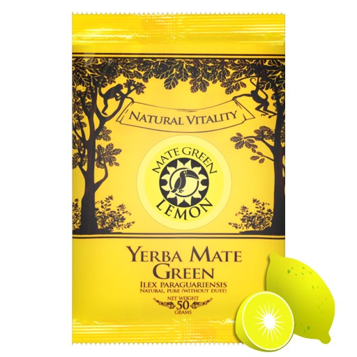 Yerba Mate zelený citrón - 50 g osviežujúci