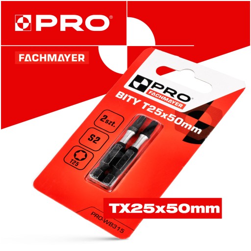 Nárazový bit Nárazové bity TX25 50mm | Nárazový bit pre skrutkovač 2 ks.
