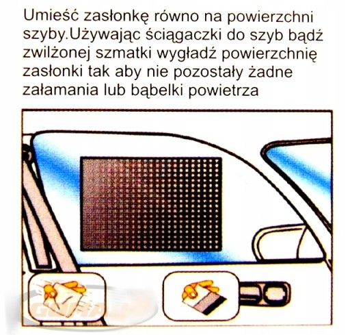 STATICKÁ FÓLIA NA SLNEČNÚ CLONU 35x47 cm zatemňuje interiér auta