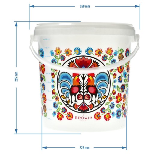 Vedrový fermentor na potraviny - s vekom, 10 l