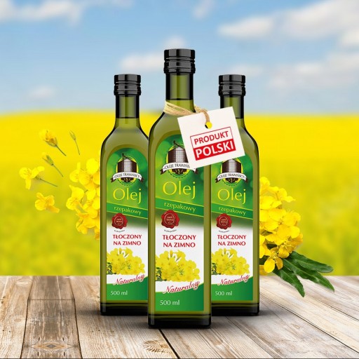 Za studena lisovaný repkový olej 500 ml TRAWIŃSCY