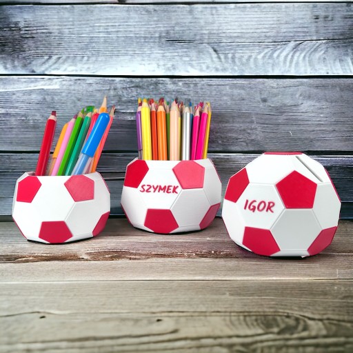 Organizér na stôl pastelky peračník darček k narodeninám FUTBALOVÝ darček