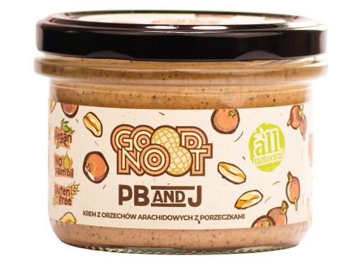 Arašidový krém s ríbezľami PB&J 200 g - Good Noot