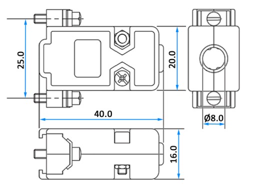 Zástrčka RS232 D-SUB 9P, spájkovaná, priskrutkovaný kryt, čierna