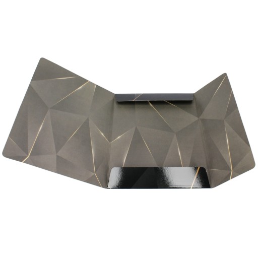 BLACK FOLDER s gumičkou papier A4 STARPAK JEDNOTLIVÝ priečinok na dokumenty