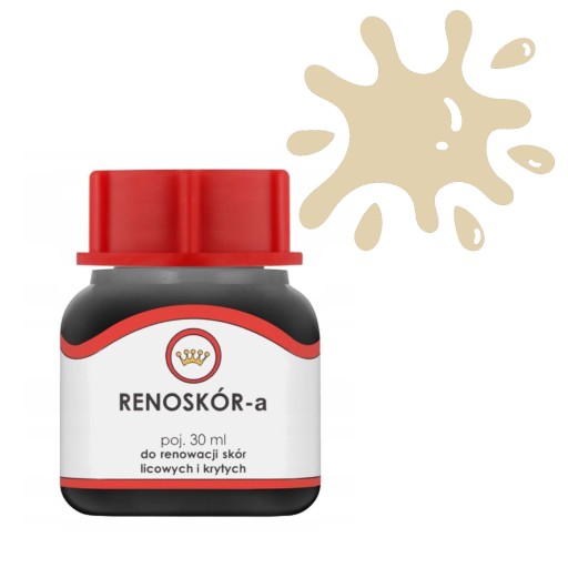 Leather Paint Renoskin Lak Dye na hladkú kožu 30 ml Ivory