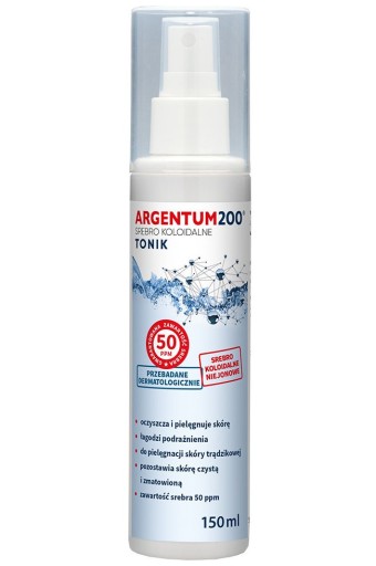 Aura Herbals Koloidné striebro 50 ppm Argentum 200 150 ml sprej
