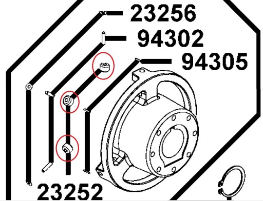 SPOJKOVÝ VALEC KYMCO MXU MAXXER 400 450 465