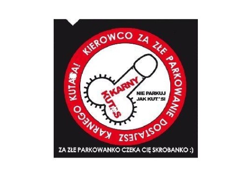 POKUTOVÉ NÁLEPKY PENALTA F*CK ZA ZLÉ PARKOVANIE x 100
