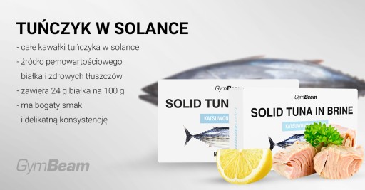 FILET Z TUŇIAKA FILETOVÁ RYBIE PROTEÍN V KONZE, VYSOKÝ PROTEÍN - GymBeam 120g