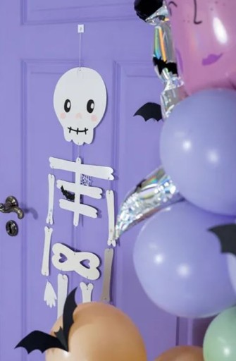 Dekorácia HALLOWEEN SKELETON, 110 cm