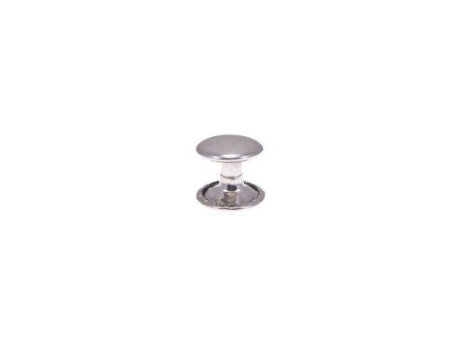 Kožené nity, obojstranné, strieborné 10x12mm 50 ks