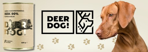Deer Dog DIVIAC S topinamburom mokré krmivo pre psov, 400 G plechovka, 90% MÄSO