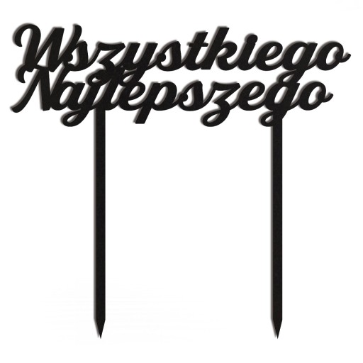 čierna ozdoba na narodeniny
