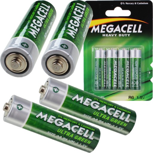 AA BATÉRIE MEGACELL HEAVY R6 ZINC-UHLÍK 4 KS