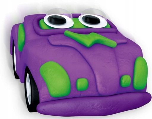 Kreatívna súprava z plastelíny Play-Doh Air Clay Racers Car Purple