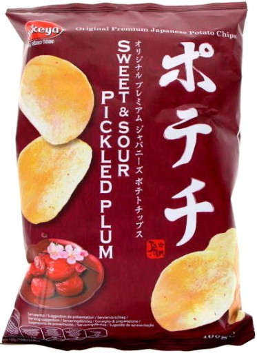 Zemiakové lupienky Potechi Umeboshi 100g Koikeya