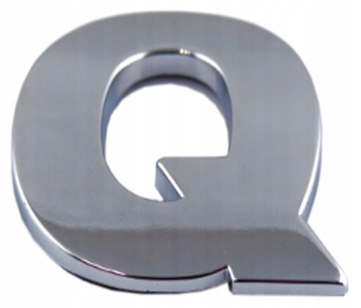PÍSMENO ČÍSLO ČÍSLO CHROME Q Q E8A03 ZNAK PÍSMEN