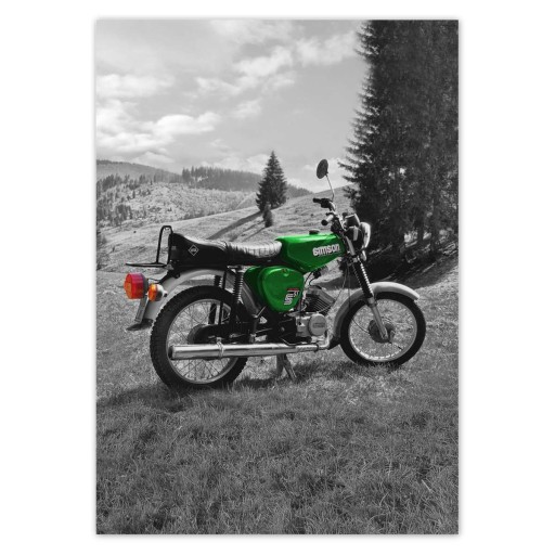 Samolepky A5 PION Zelená Simson S51 E