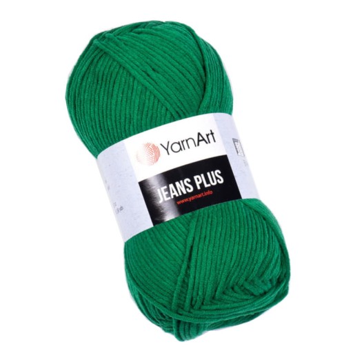 YarnArt Jeans Plus 52 Zelená