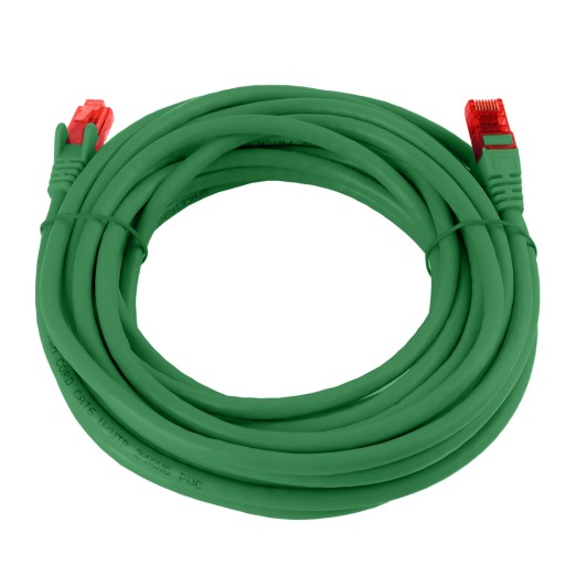 RJ45 LAN kábel CAT 6 U/UTP AWG24 zelený 7,5 m