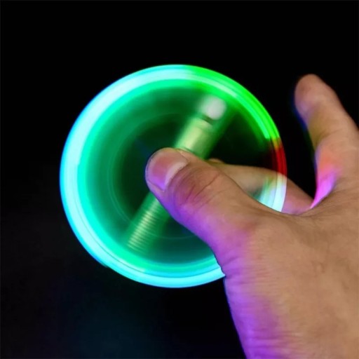 Fidget spinner Pop it svietiace trikové LED herné pero