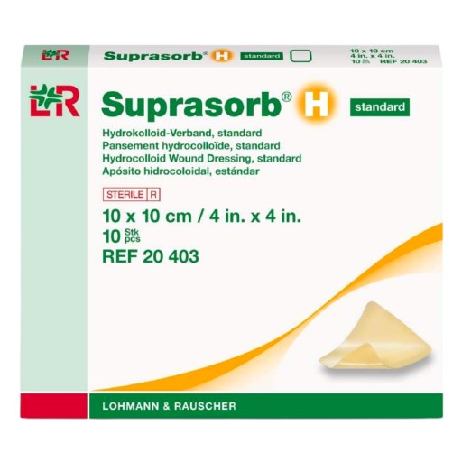 Hydrokoloidný obväz Suprasorb H 10x10cm 1 ks