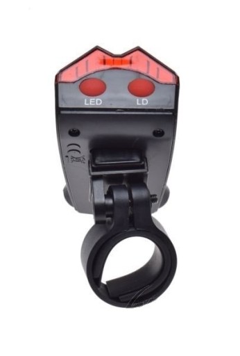 Zadná LED + laserová lampa na bicykel