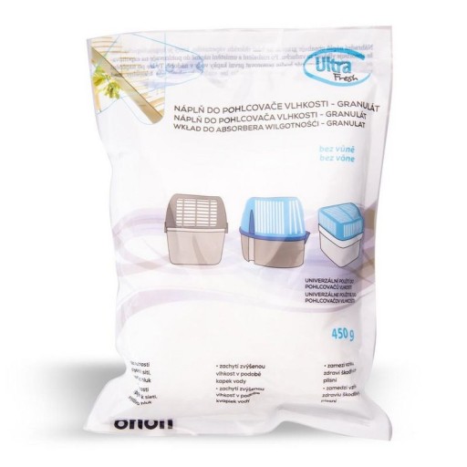 Vložka pre ABSORBÉR VLHKOSTI, náhradný, vymeniteľný odvlhčovač, GRANULKI 450G