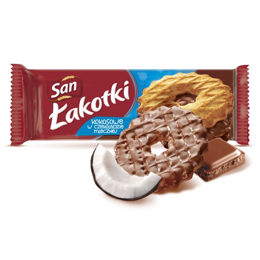 San Łakotki kokos v čokoláde 146g