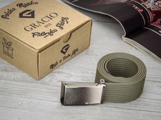Pánsky WEBBING opasok pre NOHAVICE 135cm, Nikel dlhý