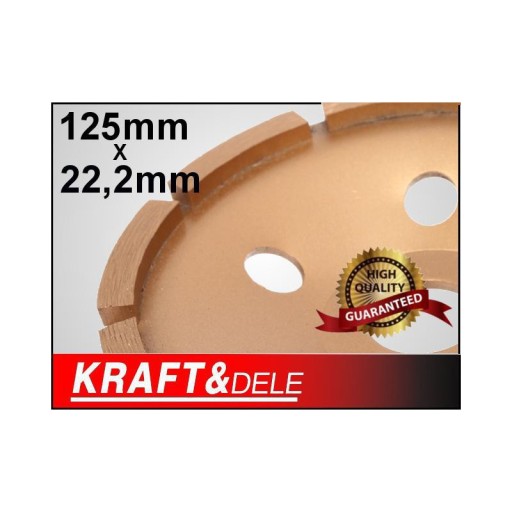 DIAMANTOVÝ SEGMENTOVANÝ BRÚSNY DISK NA BETÓN 125 mm x 22,2 mm KD1954