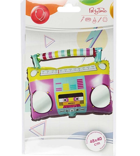 FÓLIOVÝ BOOMBOX RÁDIO PARTY BALÓN 48x40 cm