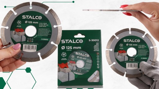 DIAMANTOVÝ DISK NA KAMENNÉ VYZTUŽENÉ BETÓNOVÉ KOCKY 125 FUNGUJE AKO MASLO