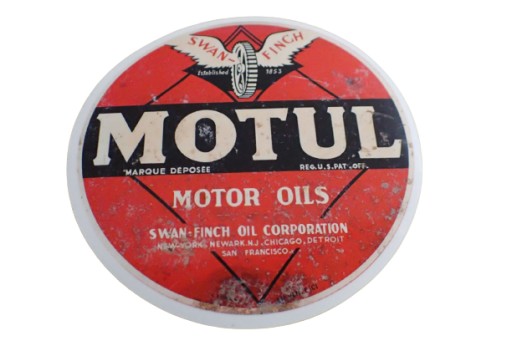 NÁLEPKA MOTUL STARÁ NÁLEPKA JEDINEČNÁ UNIKÁTNA 7,8 x 7,8 cm