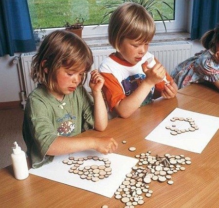 Drevené kotúče 100 ks. univerzálny Goki