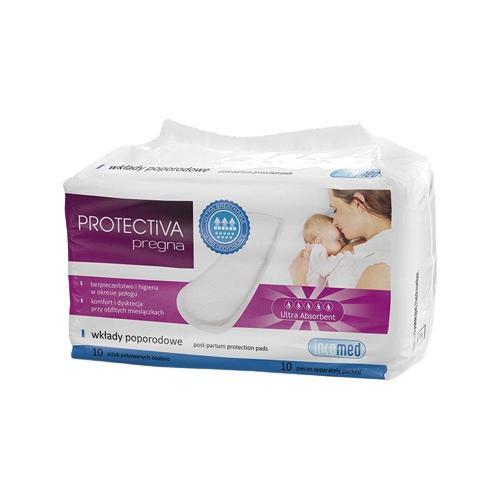 Protectiva Pregna Popôrodné vložky, priedušné, jemné 10 ks.