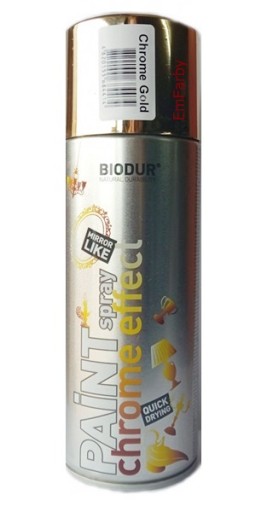Smaltovaný chróm zlatý sprej 400ml