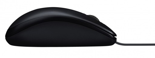 LOGITECH M90 drôtová myš, optický senzor 1000 DPI, čierne kancelárske USB