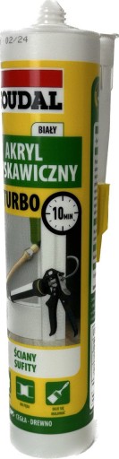 Rýchly akrylový tmel 280ml Soudal Turbo na praskliny, betón, murivo