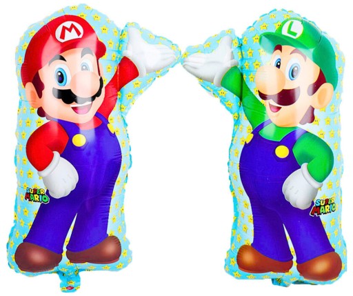 SUPER MARIO BROS LUIGI fóliový balón 61cm