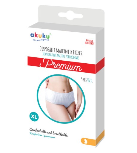 Akuku Jednorazové popôrodné nohavičky XL 5 ks.