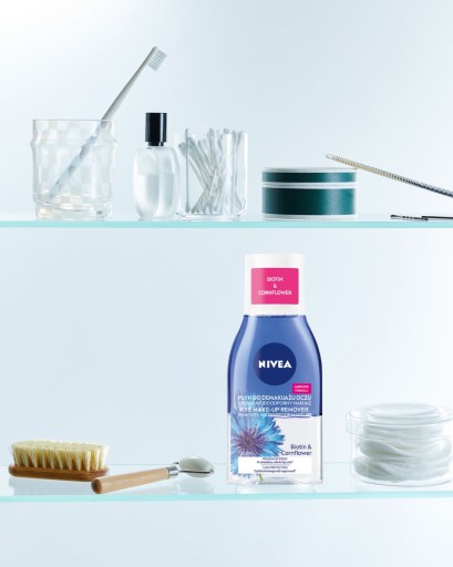 NIVEA Dvojfázový odličovač očí s biotínom a nevädzou 125ml