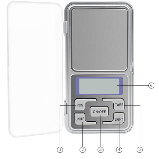 PRESNÁ VÁHA NA ELEKTRONICKÉ ŠPERKY 0,1g / 500g LCD + SÚPRAVA BATÉRIÍ